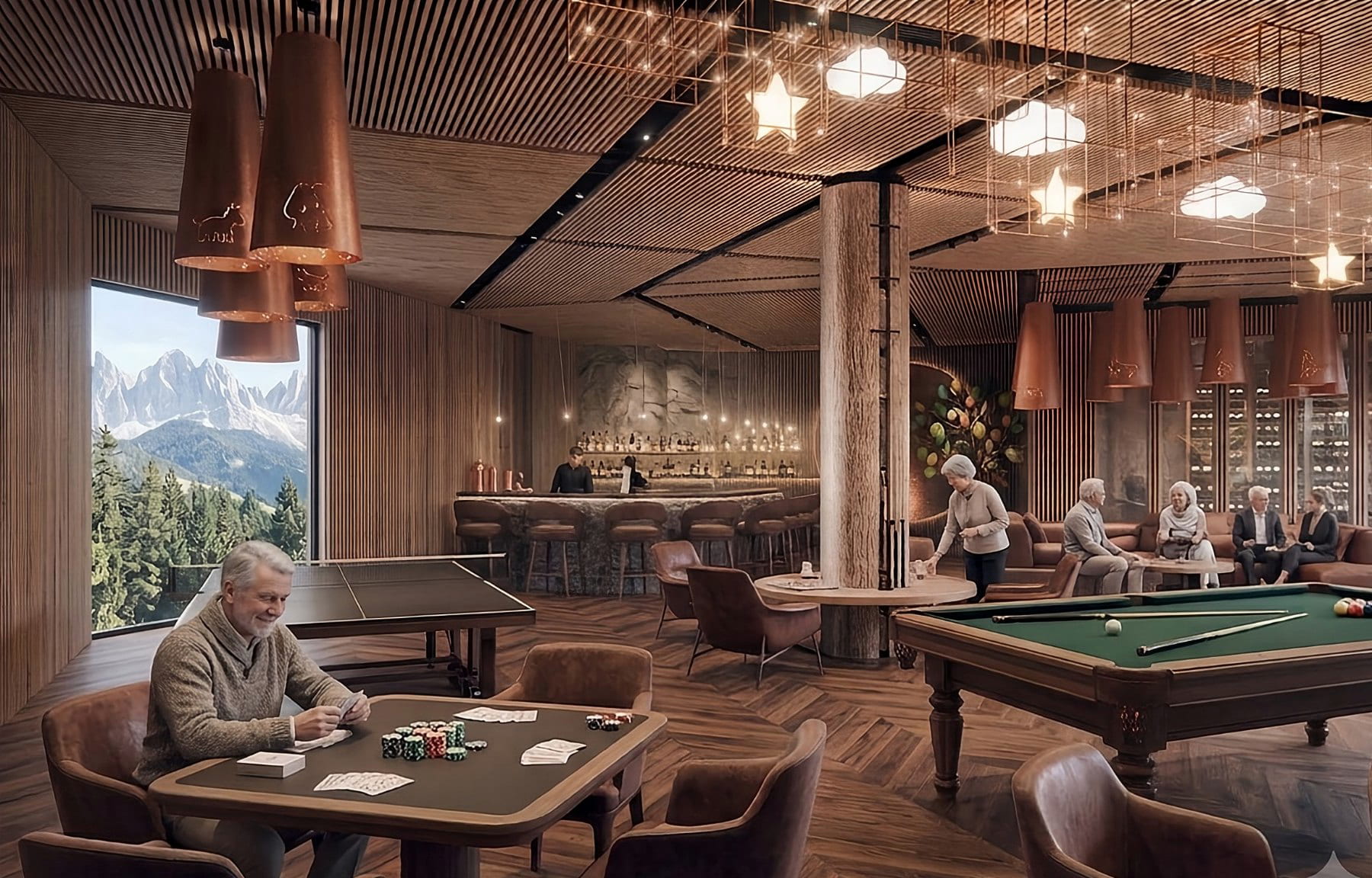 Sala klubowa i bar