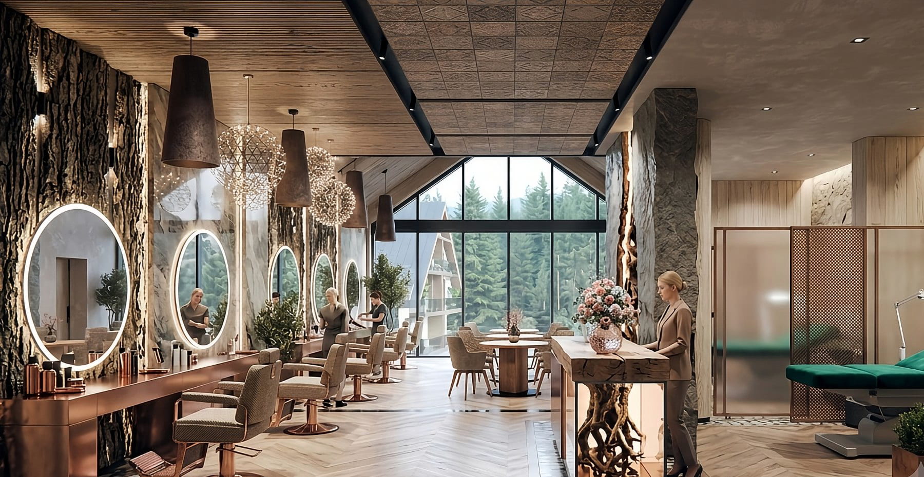 Salon fryzjerski i gabinet kosmetologiczny